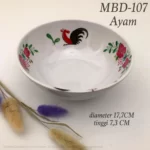 Mangkok-Melamin-Bulat-Putih-Motif-Ayam-D-7-T-3-MBD-107A