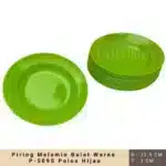 Piring-Melamin-Bulat-Warna-D-22.5cm-T-31mm-P-509S-Polos-Hijau