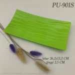Piring-Melamin-Segi-Lengkung-Hijau-25.8x13cm-140g-PU-901S-H