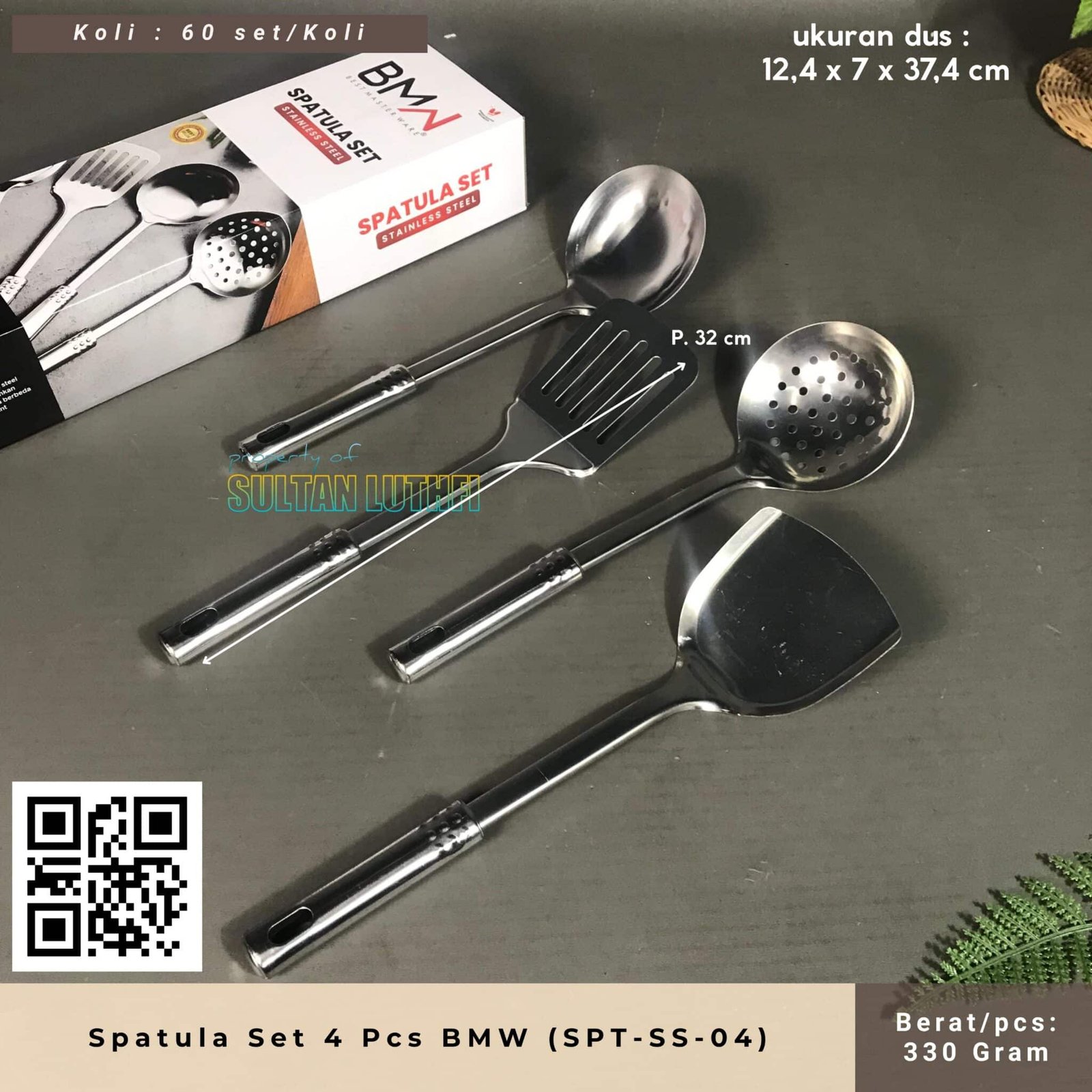 Spatula Set 4 Pcs BMW (SPT-SS-04)