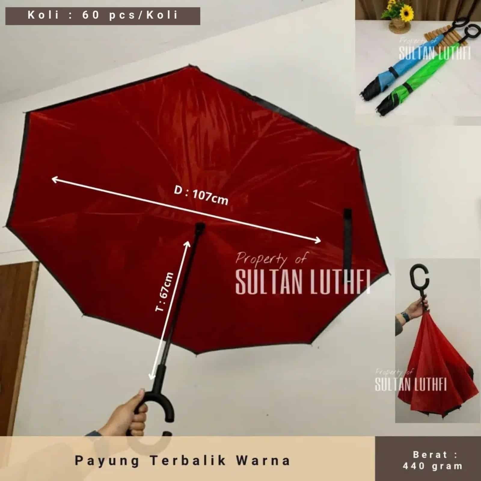 Payung Terbalik Warna