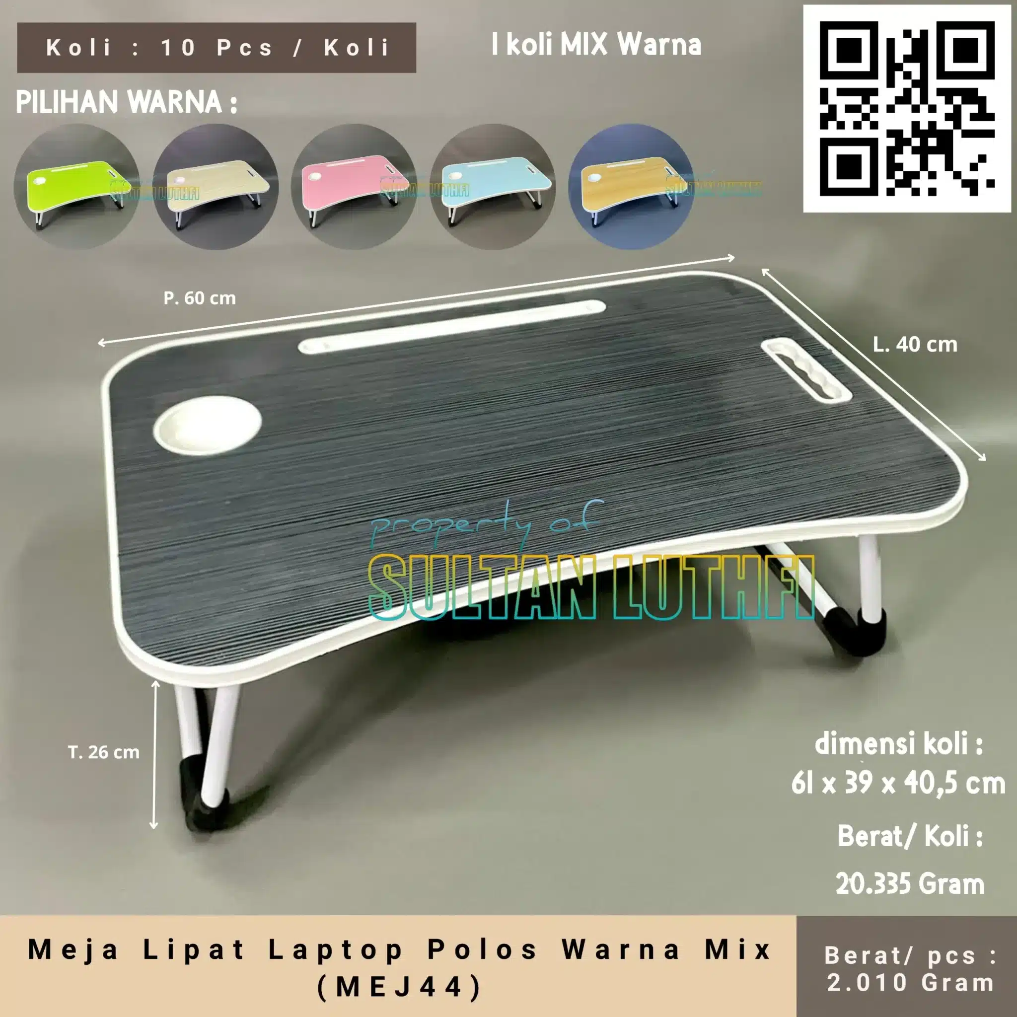 Meja Lipat Laptop Polos Warna Mix (MEJ44)5_11zon