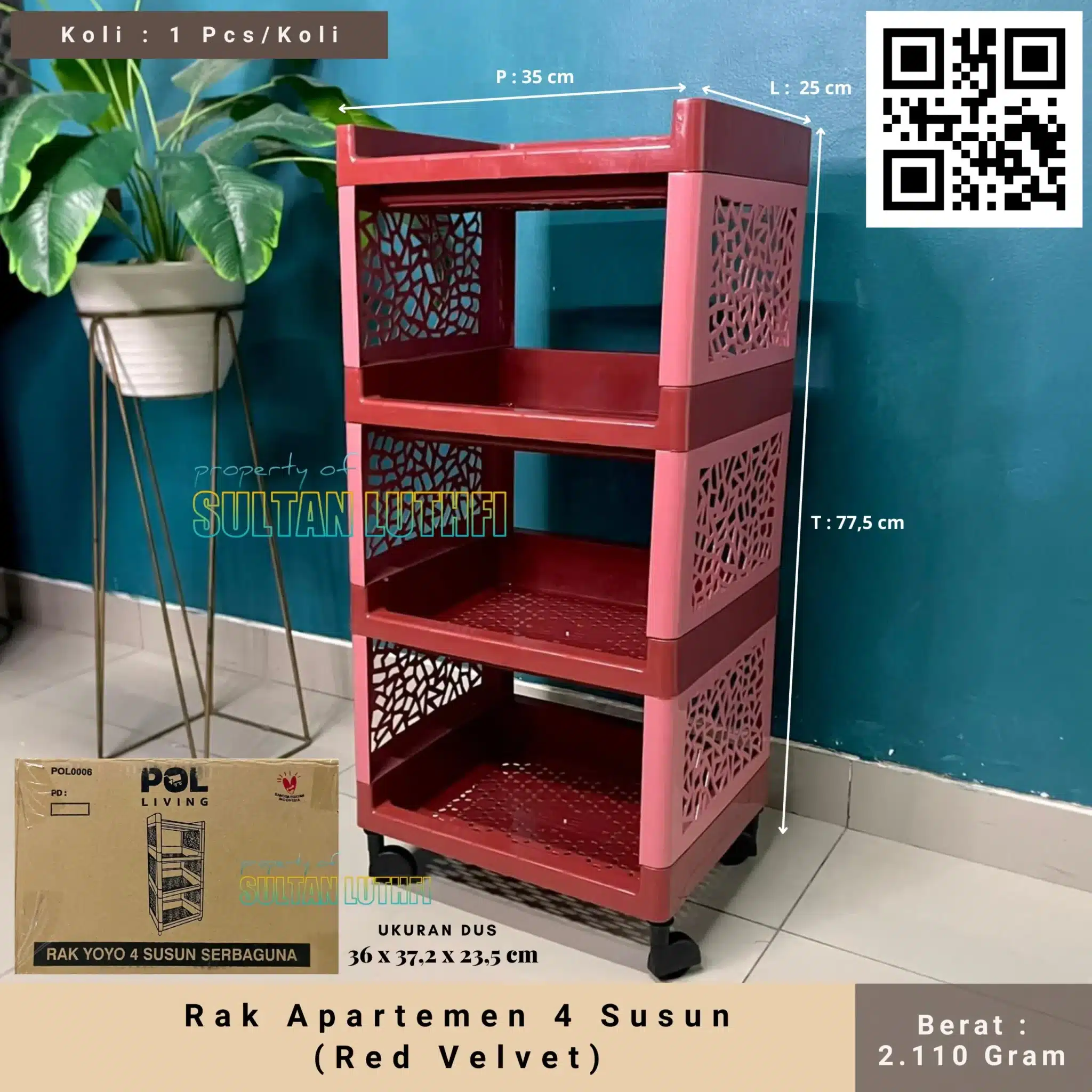 Rak Apartemen 4 Susun (Red Velvet)_11zon