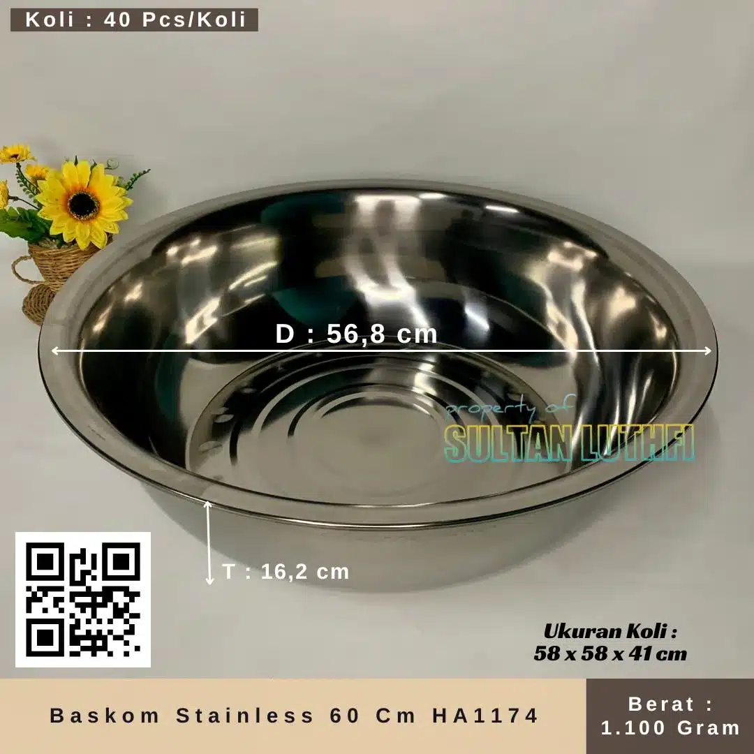 Baskom Stainless 60 Cm HA1174_11zon