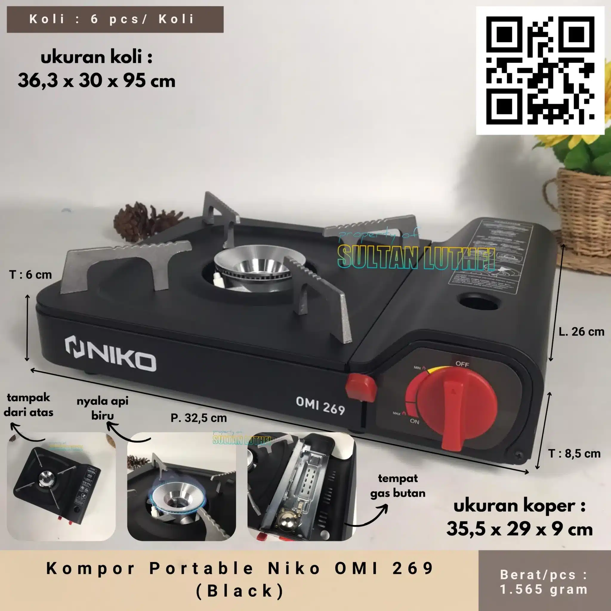 Kompor Portable Niko OMI 269 (Black)_11zon