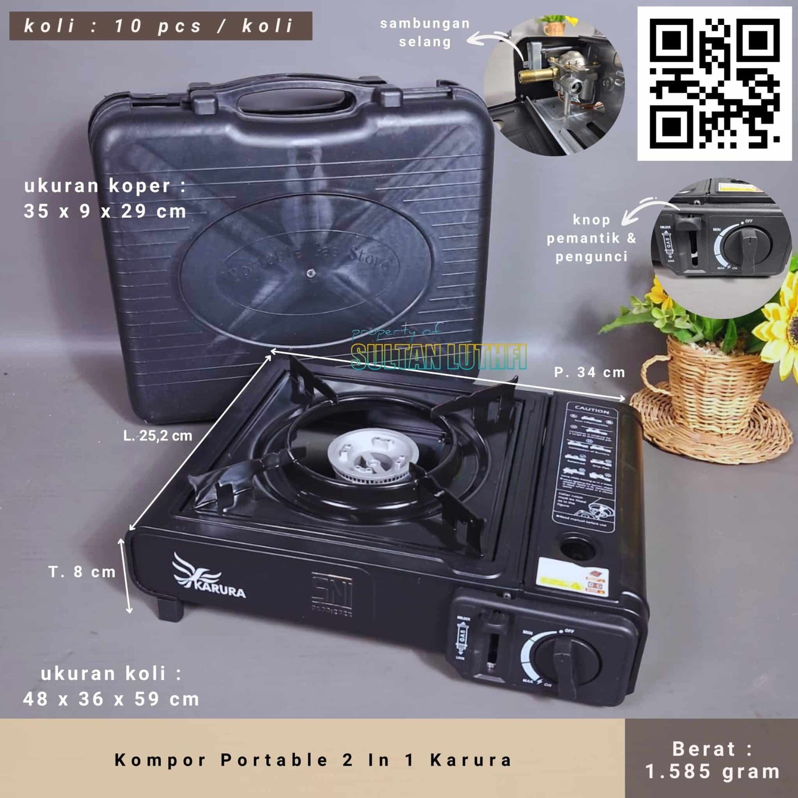 Kompor Portable 2 In 1 Karura