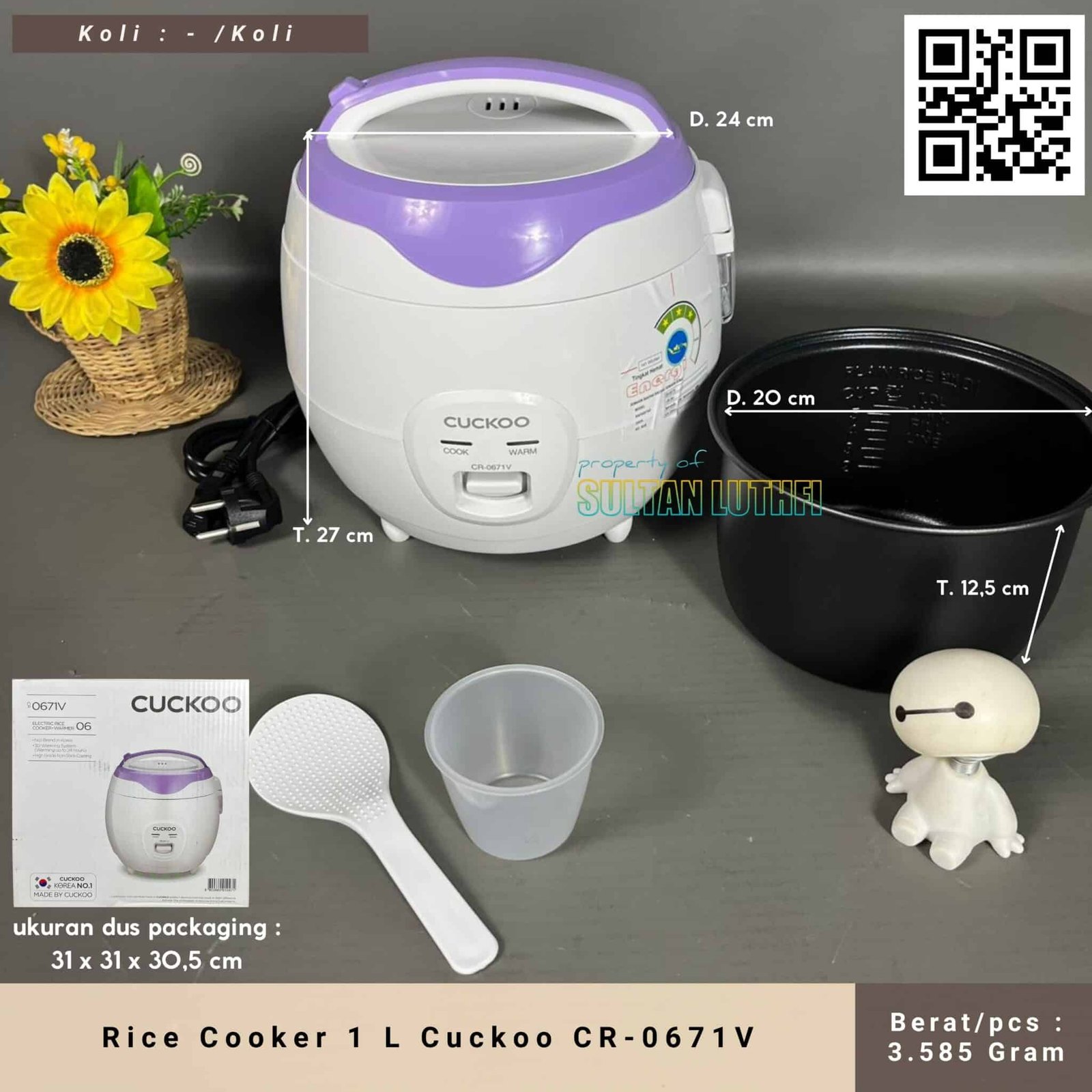 Rice Cooker 1 L Cuckoo CR-0671V