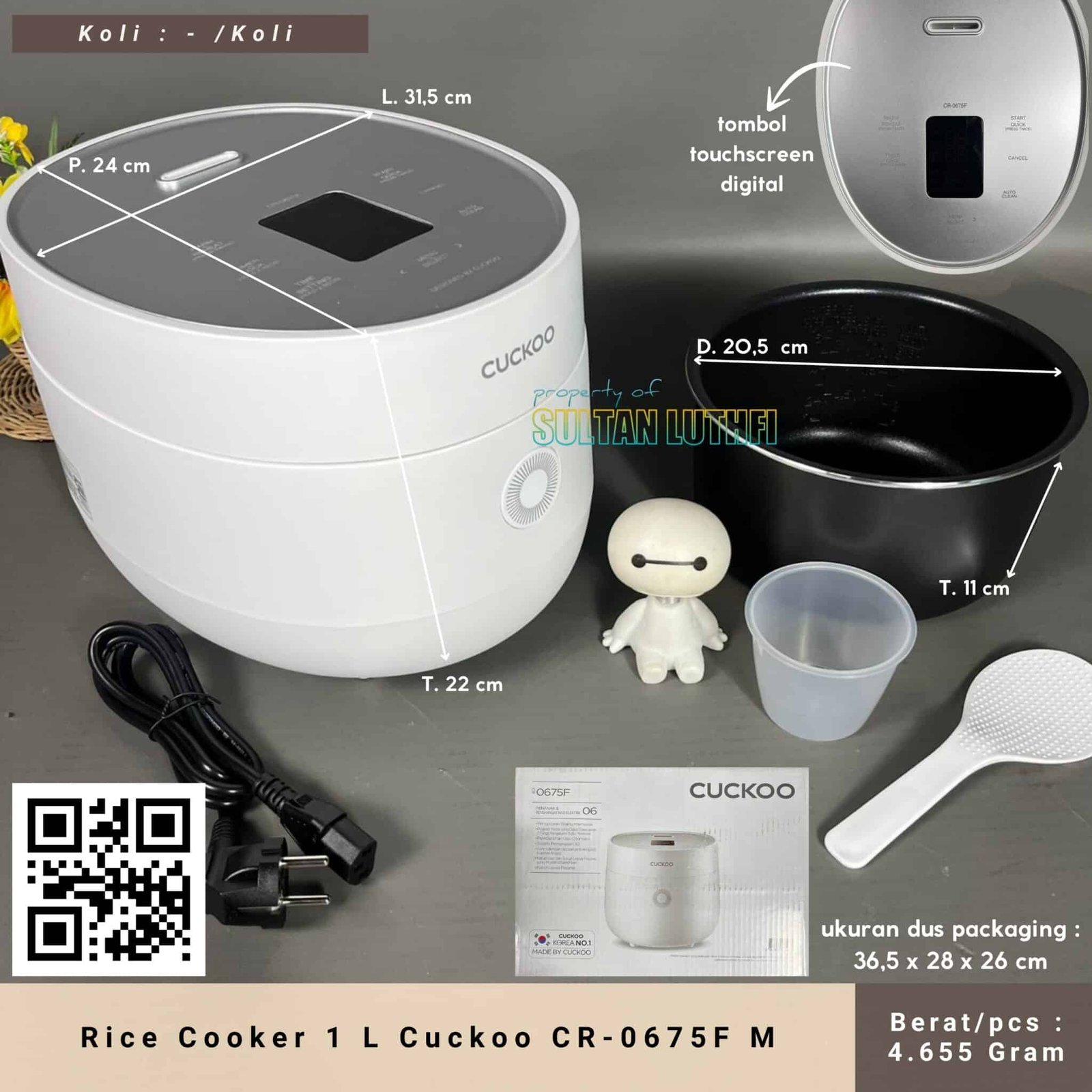 Rice Cooker 1 L Cuckoo CR-0675F M