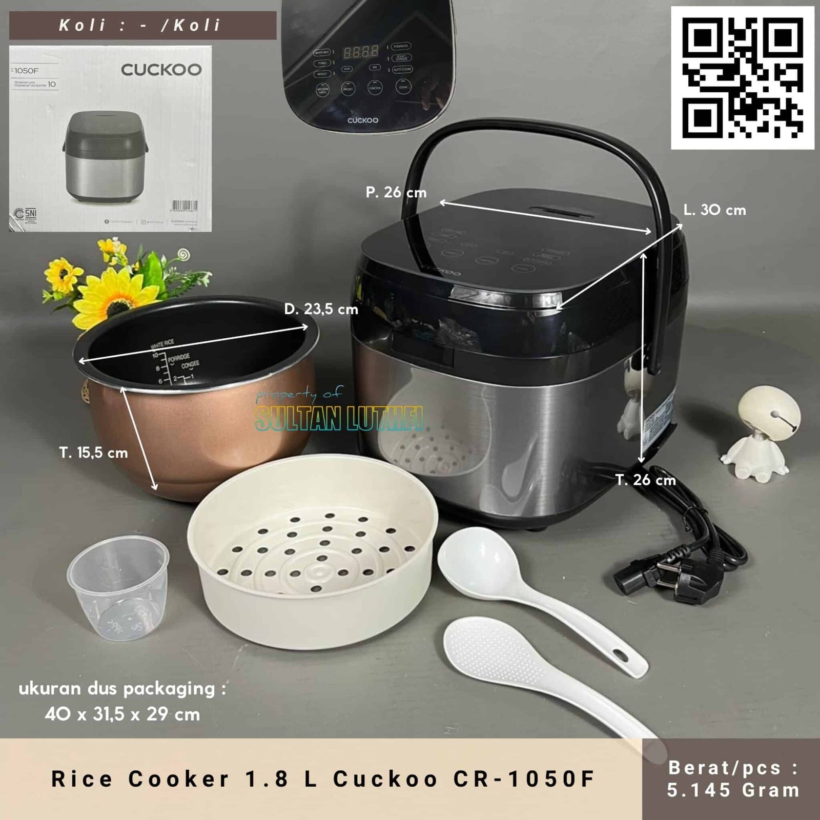 Rice Cooker 1.8 L Cuckoo CR-1050F