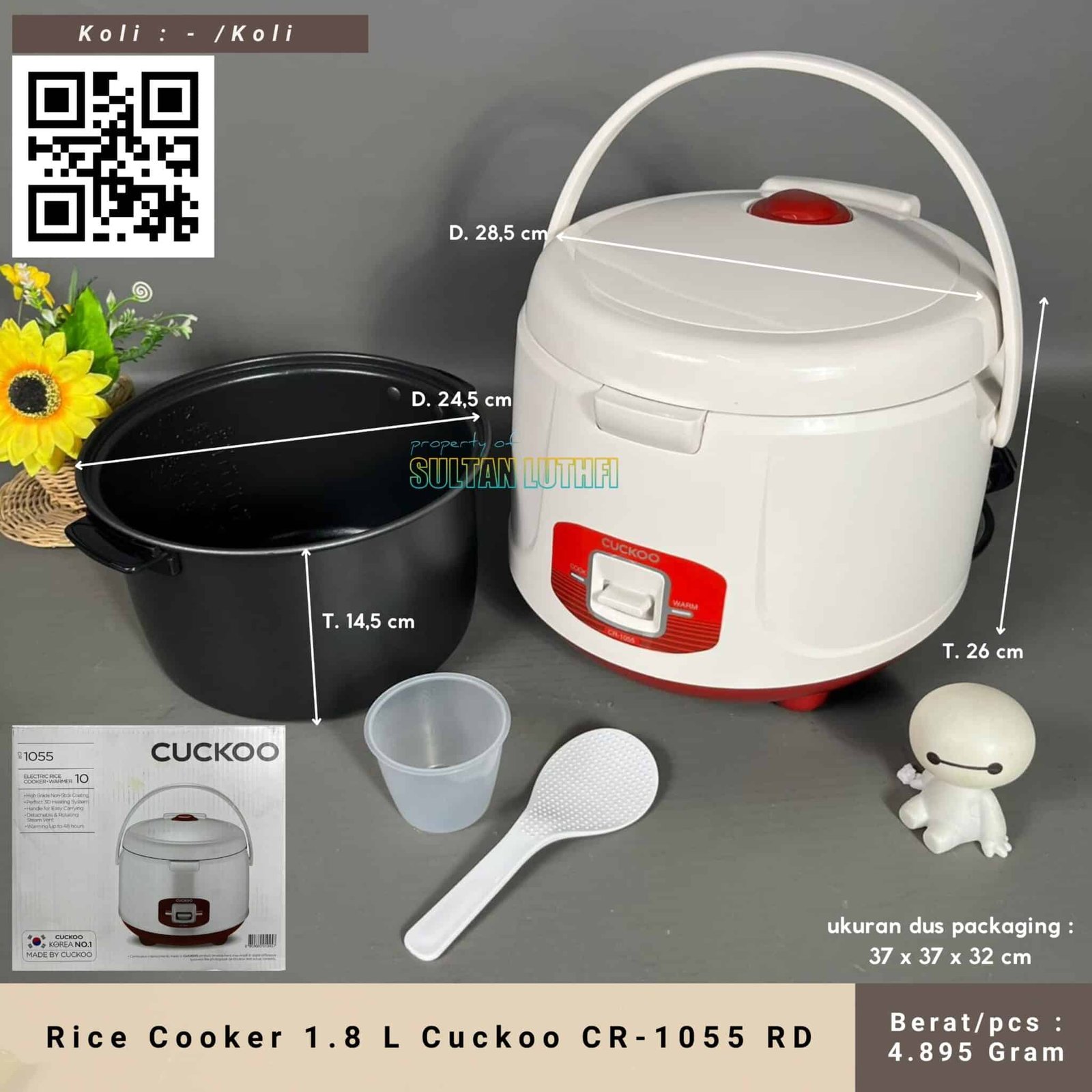 Rice Cooker 1.8 L Cuckoo CR-1055 RD