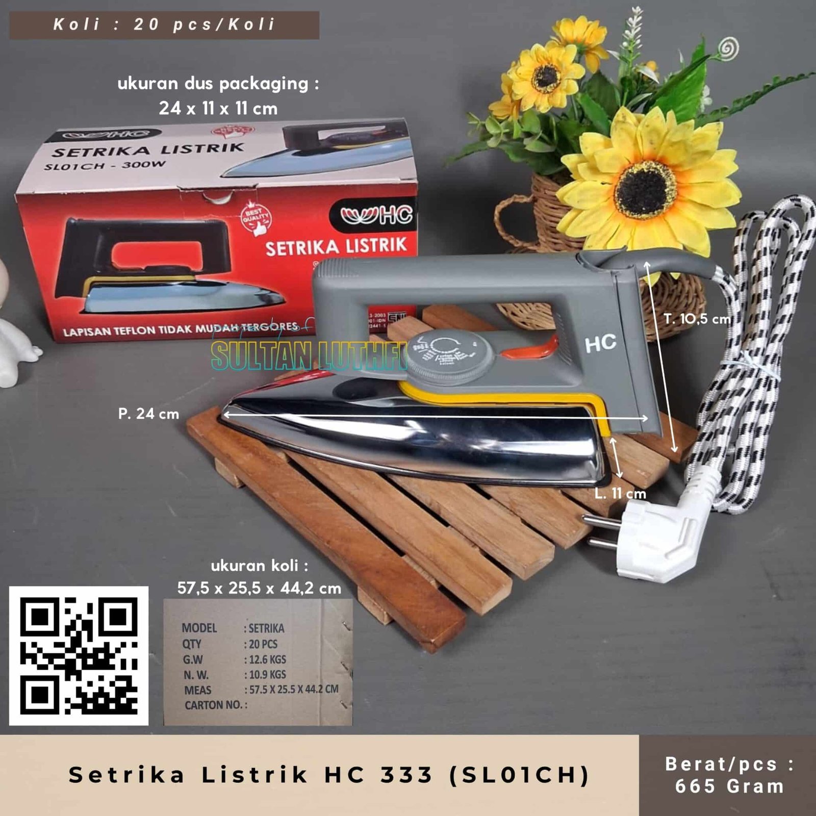 Setrika Listrik HC 333 (SL01CH)