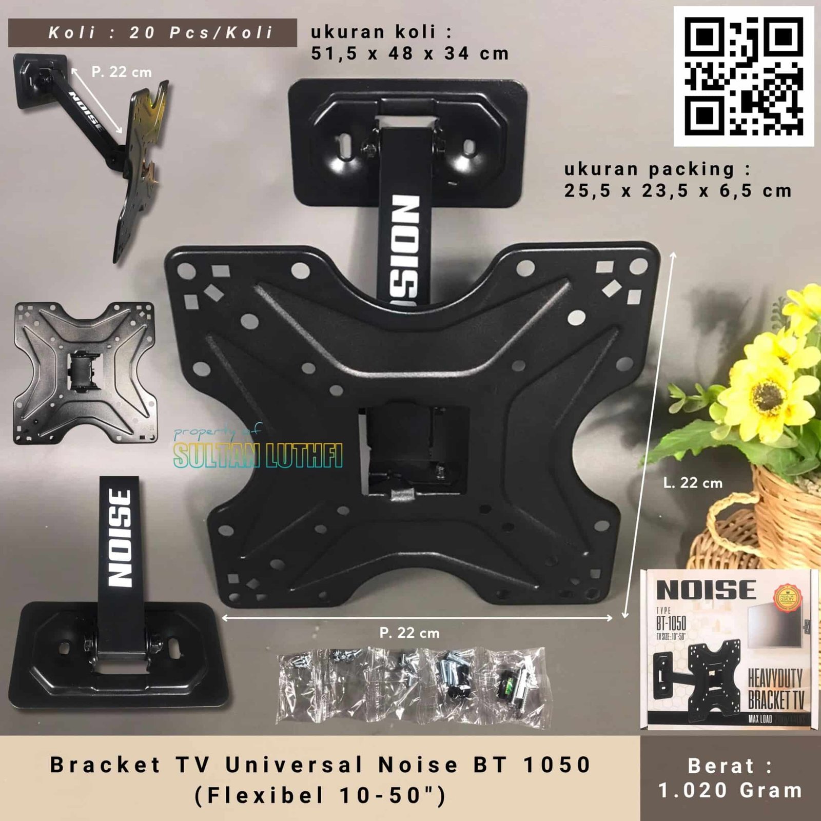 Bracket TV Universal Noise BT 1050 (Flexibel 10-50)