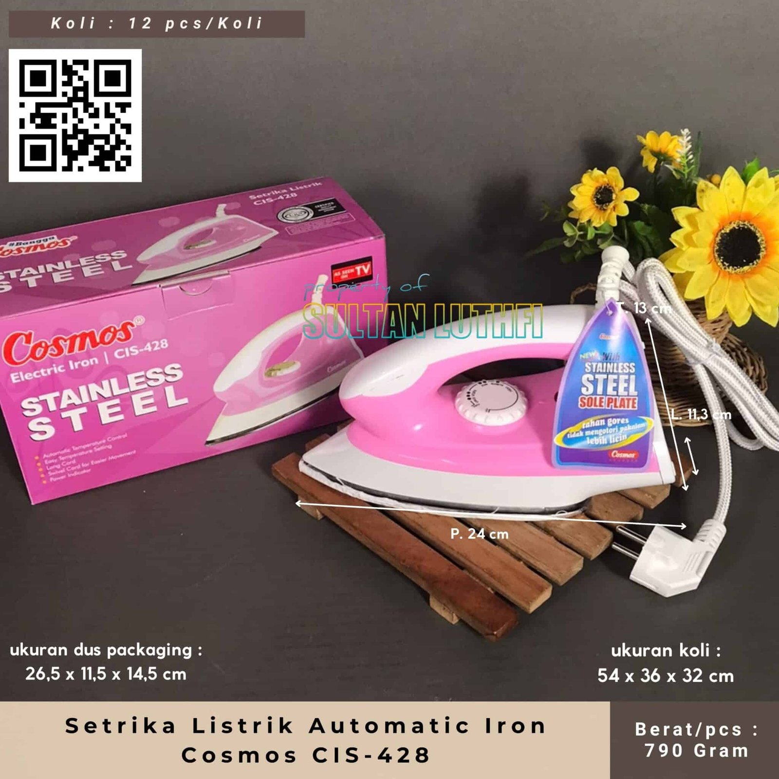 Setrika Listrik Automatic Iron Cosmos CIS-428
