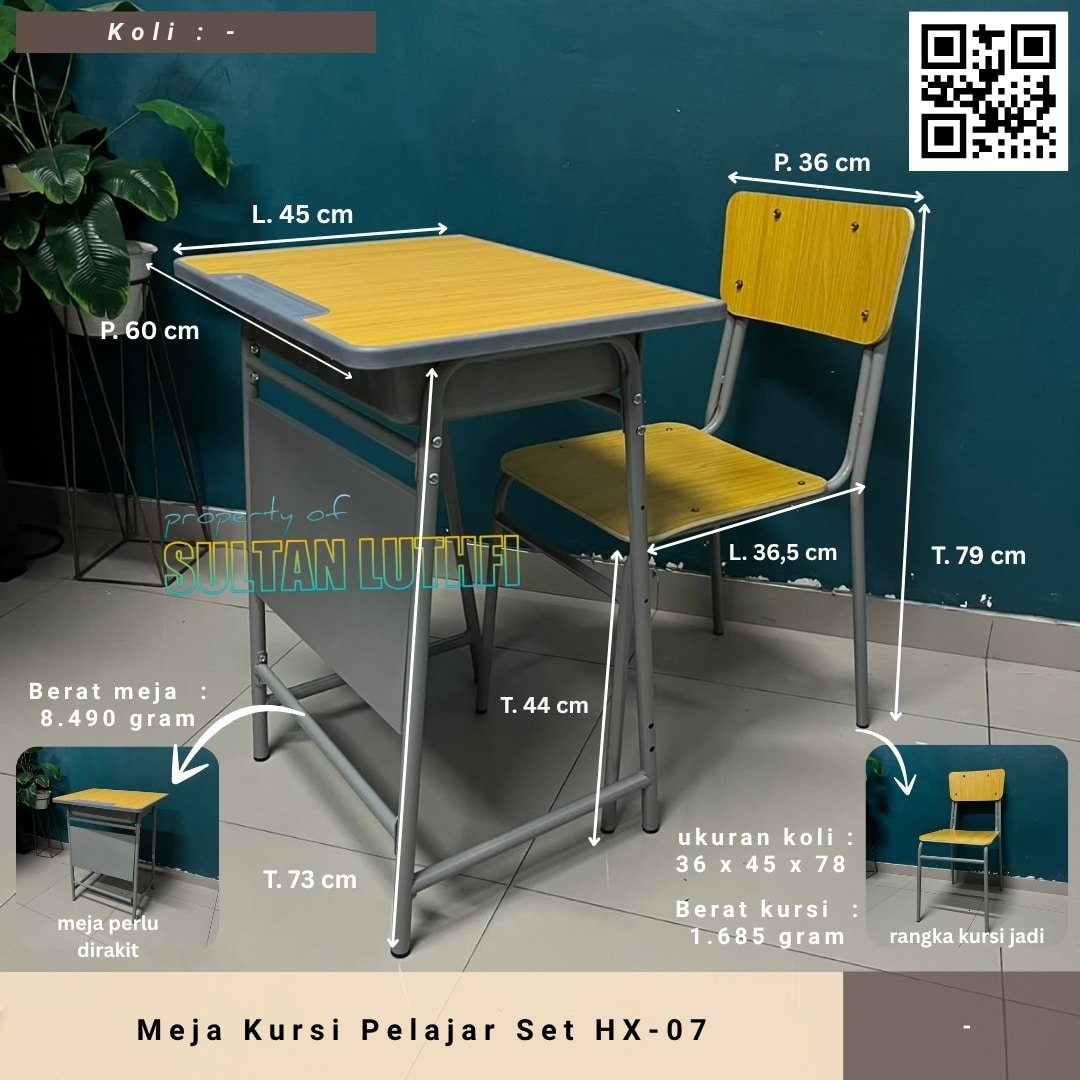 Meja Kursi Pelajar Set HX-07